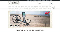 Desktop Screenshot of colonialmetaldetectors.com